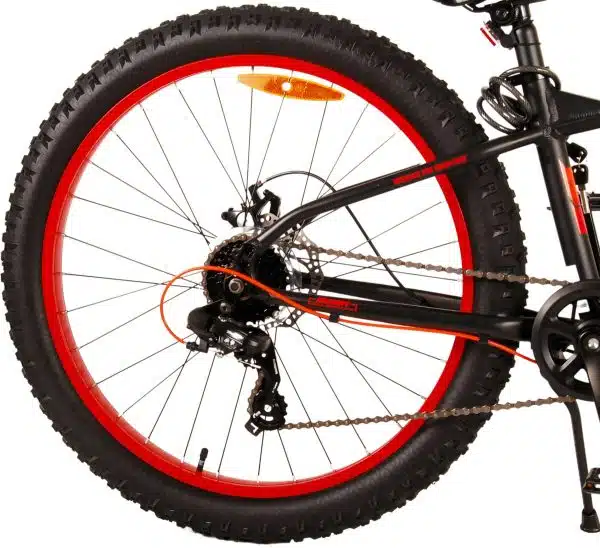 Volare Gradient Kinderfiets – Jongens – 26 inch – Zwart Oranje – 7 speed – Prime Collection - Afbeelding 3