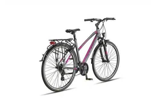 Altec Legarda (CT) LSM 28 inch Damesfiets V-Brakes 24 Versn. Antraciet/Pink - Afbeelding 2
