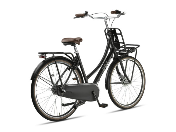 Altec Retro Transportfiets 28inch Dames 53cm Mat Zwart - Afbeelding 3