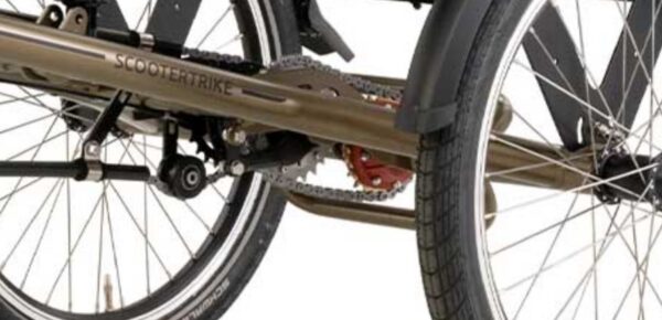 Pfautec Scootertrike - Mat Brons/Goud - Driewieler - Afbeelding 4