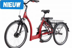 Pfautec Vida FM - Robijnrood Metallic - Elektrische Driewieler