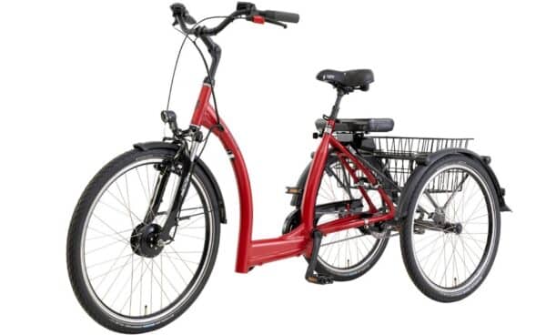 Pfautec Vida FM - Robijnrood Metallic - Elektrische Driewieler - Afbeelding 5