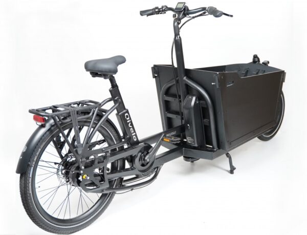Qivelo Ananda Twowheel Elektrische Tweewieler Bakfiets - Mat Zwart - Afbeelding 3