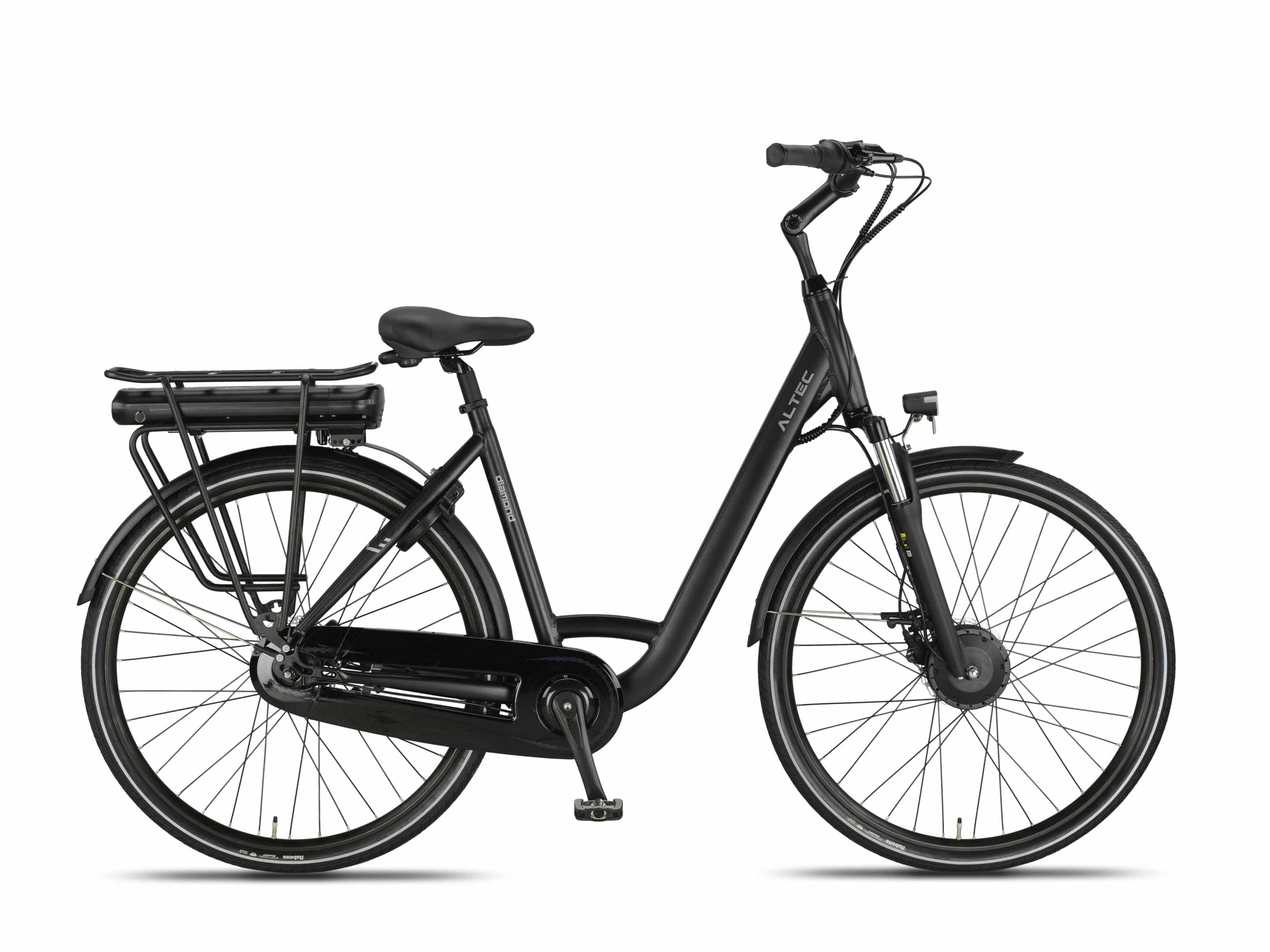 Altec Diamond E-Bike 28 inch 53cm 468 Wh N-7 Voorwielmotor HYD Mat Zwart *Pytes Accu 800052 *Lader 800053