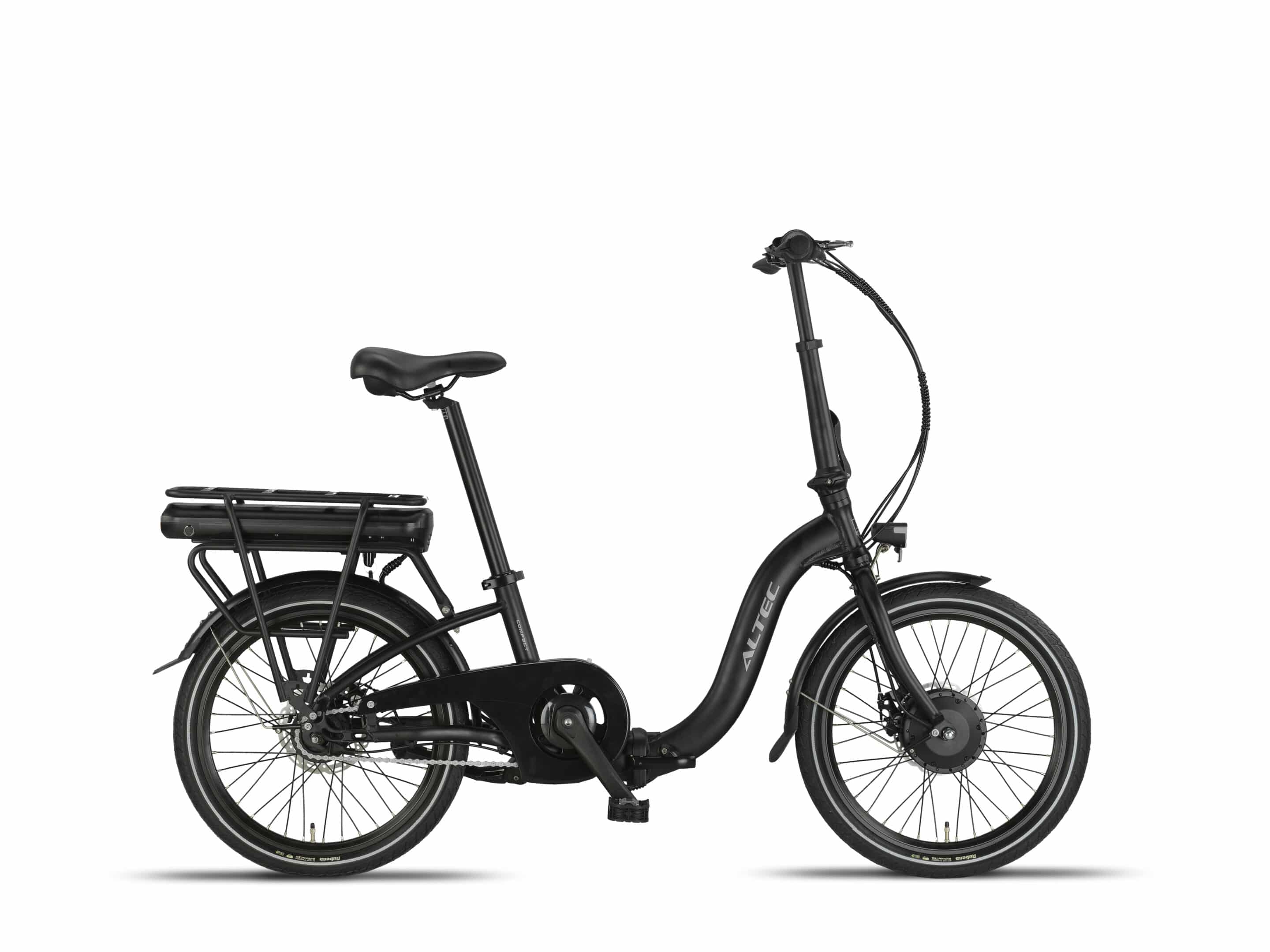 Altec Compact E-Bike Vouwfiets 20 inch 39 cm 468 Wh N-7 Mat Zwart *Pytes Accu 800052 *Lader 800053