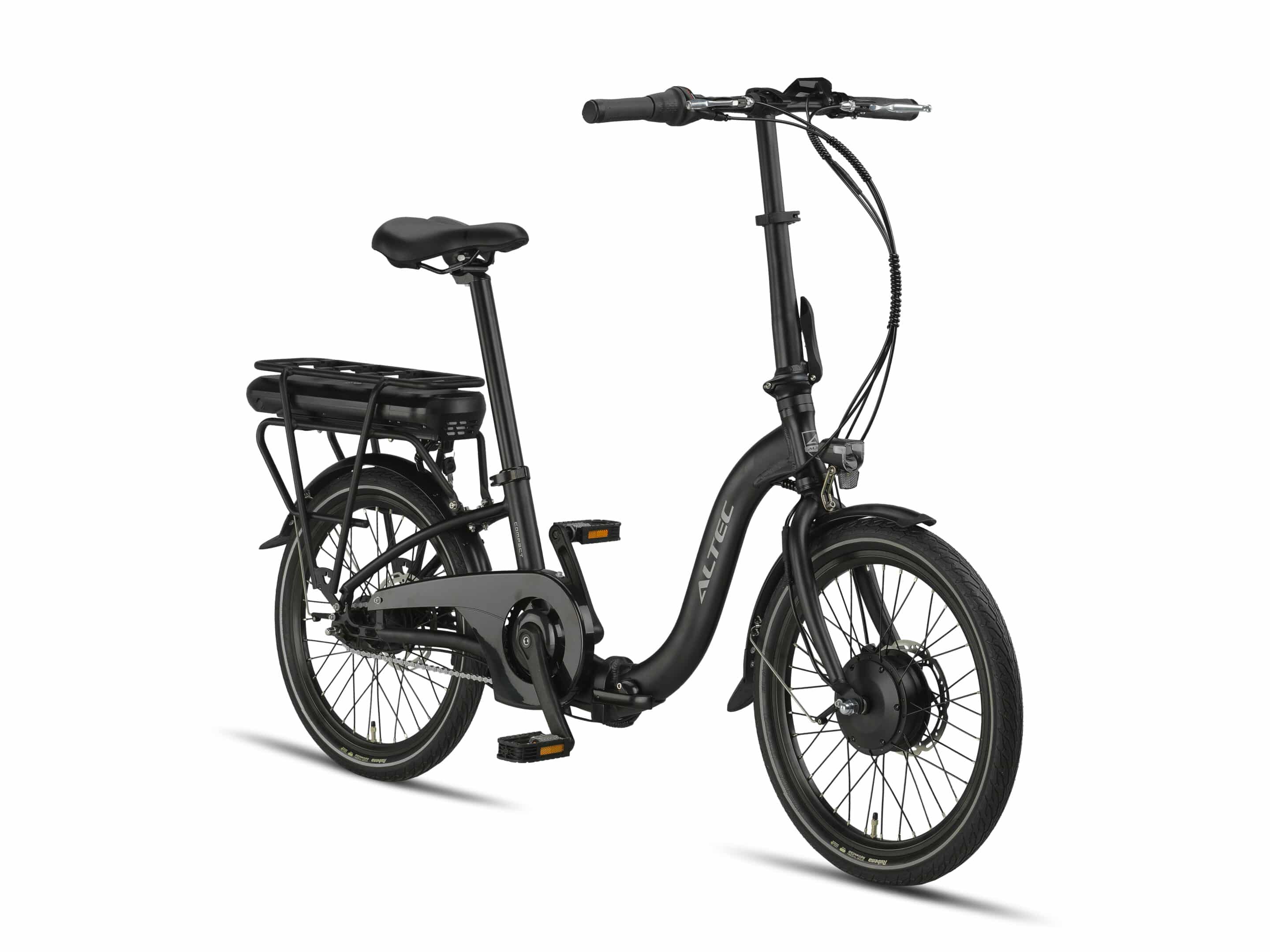 Altec Compact E-Bike Vouwfiets 20 inch 39 cm 468 Wh N-7 Mat Zwart *Pytes Accu 800052 *Lader 800053 - Afbeelding 2