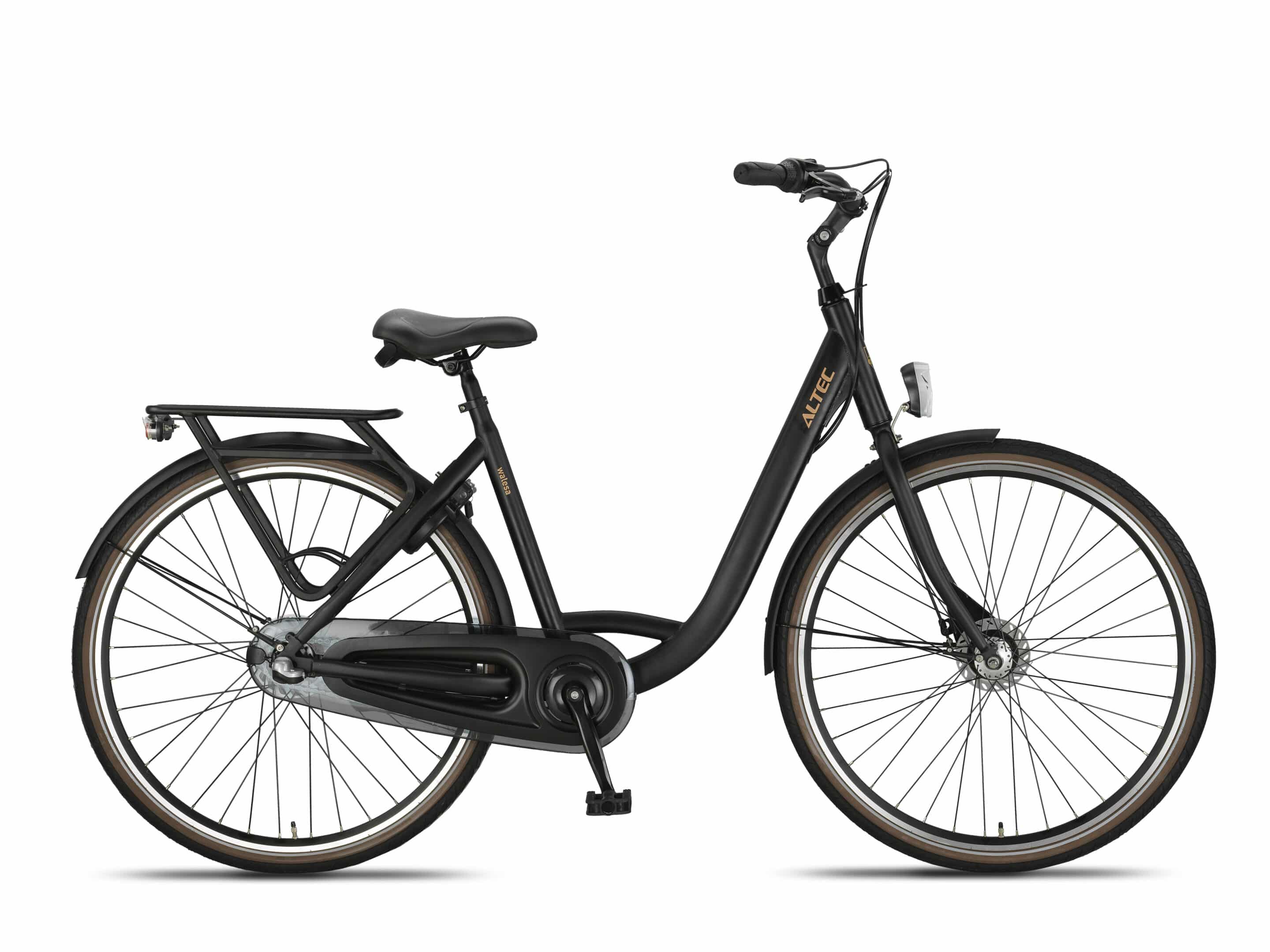 Altec Walesa 28 inch Damesfiets N-3 50cm Mat Zwart