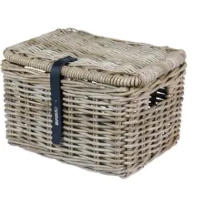 Basil Mand Dax S + Deksel Rotan Grijs