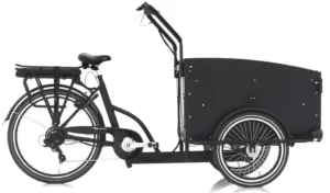 Vogue Troy - elektrische driewieler bakfiets - mat zwart