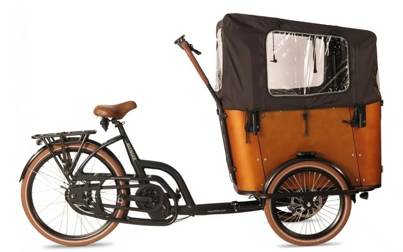 Vogue Avenger Elektrische Bakfiets – Krachtig, Veilig en Comfortabel