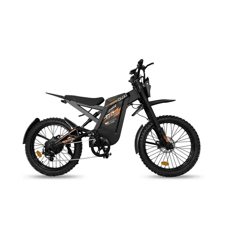 Ouxi GT-2000 Fatbike 20 inch โ Elektrische Fatbike 1 Ouxi GT-2000 fatbike 20 inch zwart oranje
