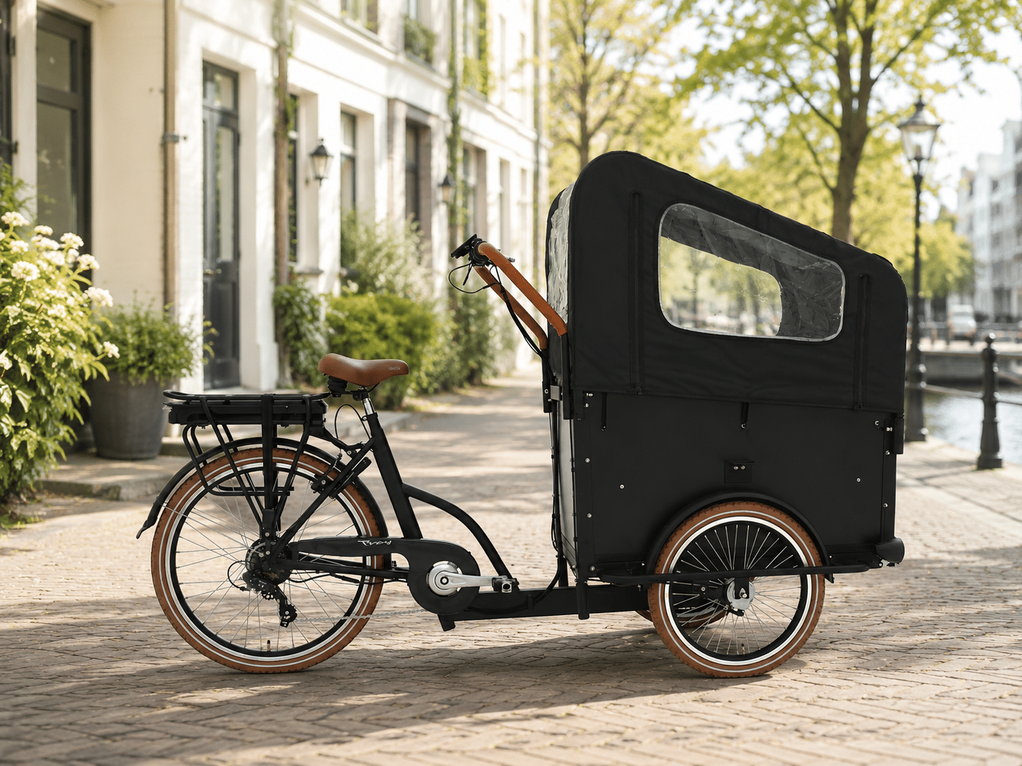 Vogue troy bakfiets actie bij Freds2wielers