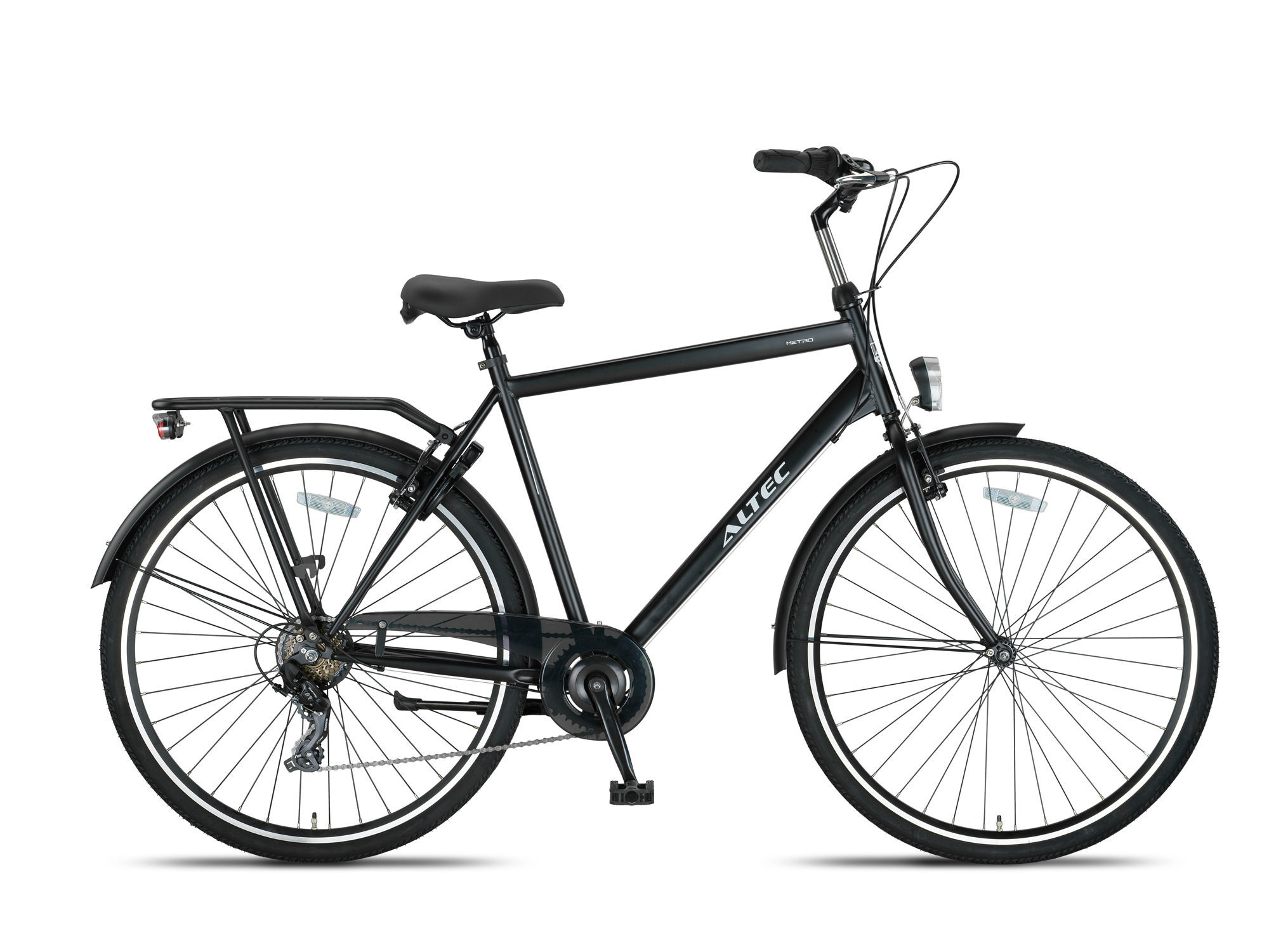 Altec Metro Herenfiets 28 inch 55 cm Mat Zwart 1 Altec Metro Herenfiets 28 inch 50 cm Mat Zwart
