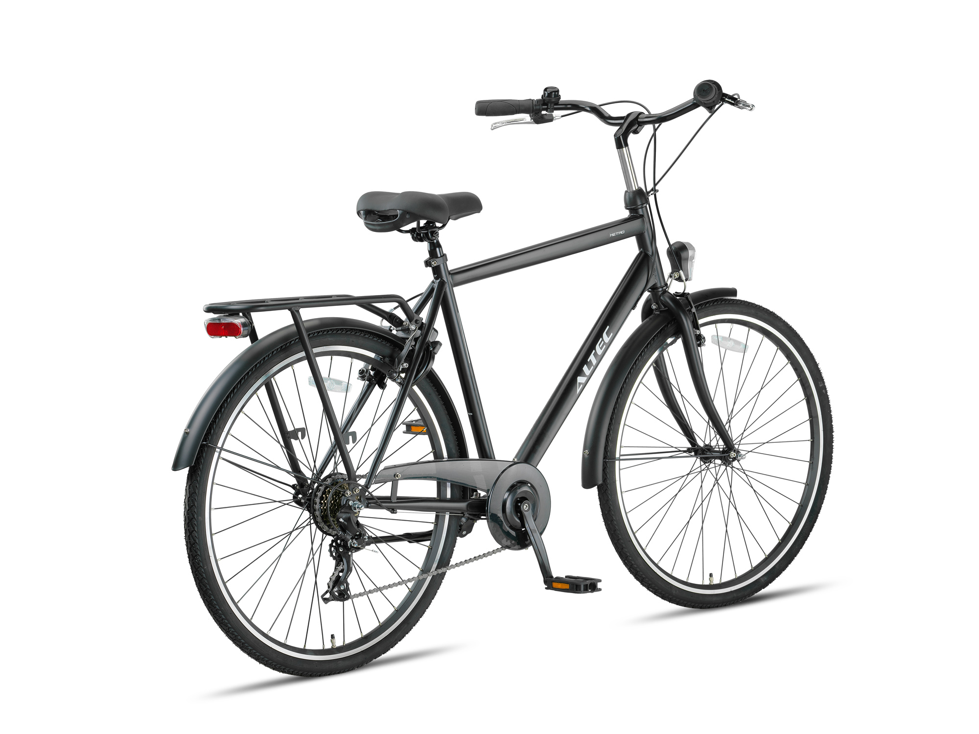 Altec Metro Herenfiets 28 inch 55 cm Mat Zwart 3 Altec Metro Mat Zwart Herenfiets detail