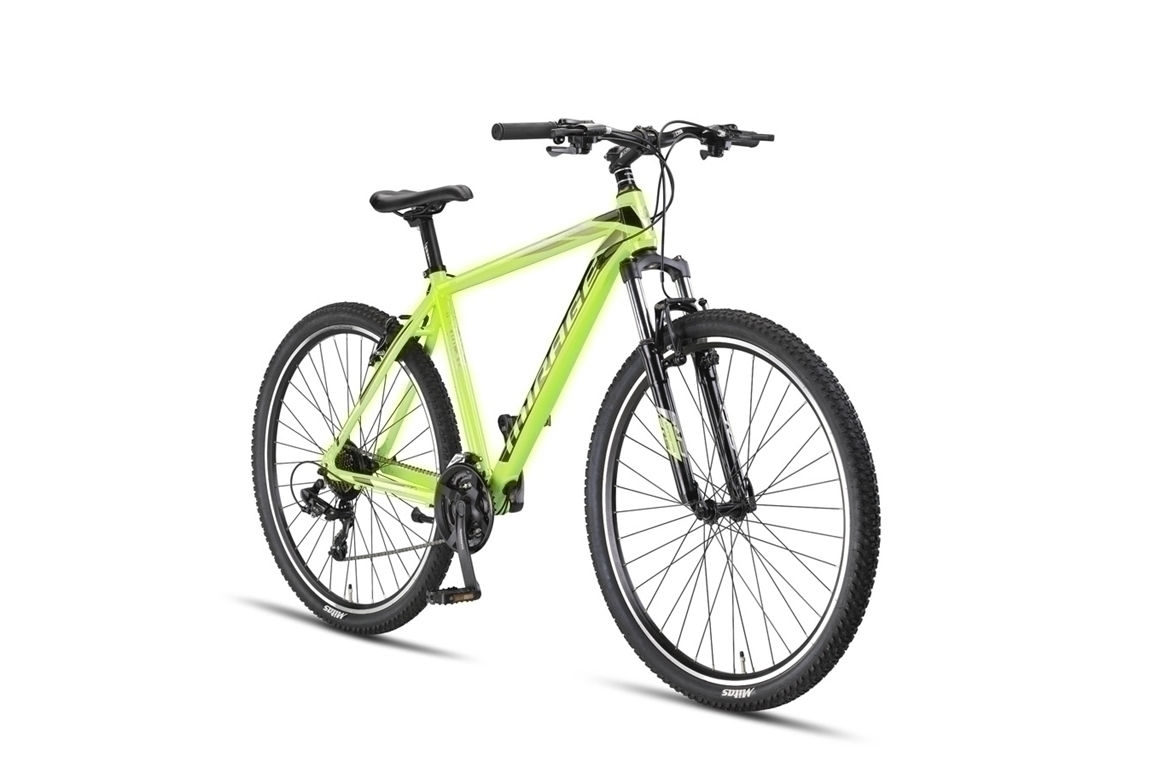 Altec Umit Mirage 29 inch MTB V-Brakes Lime 2 Altec Umit Mirage MTB Jongensfiets Lime zijaanzicht